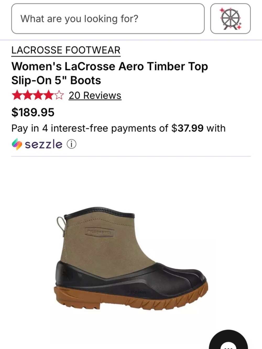 LaCrosse Women’s Aero Timber Too Slip on 5” grey/black